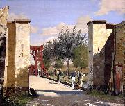 Christen Kobke The North Gate of the Citadel china oil painting artist